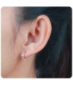 CZ Stone Huggies Earring STHG-02